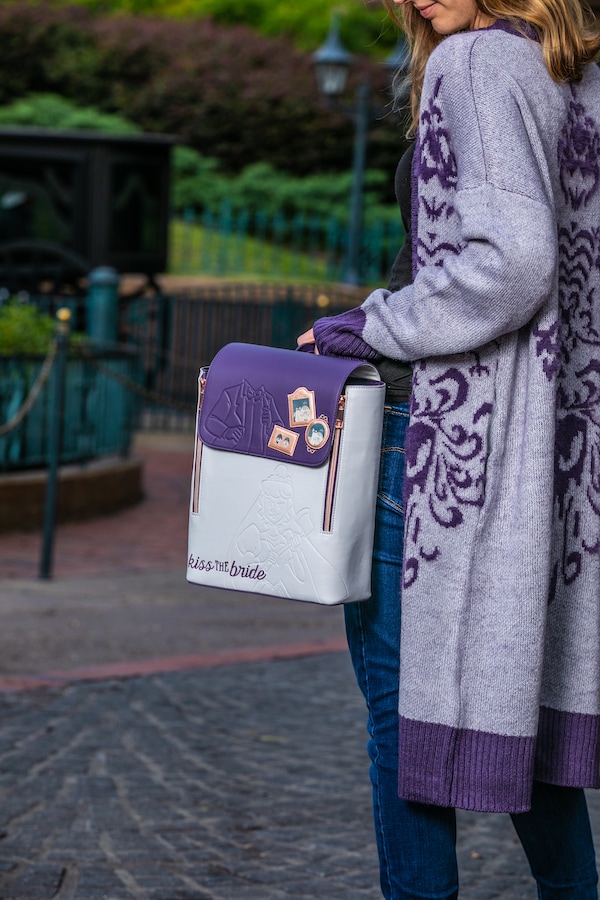 A Madame Leota fashion knit duster and the tale of Constance, the widowed bride backpack
