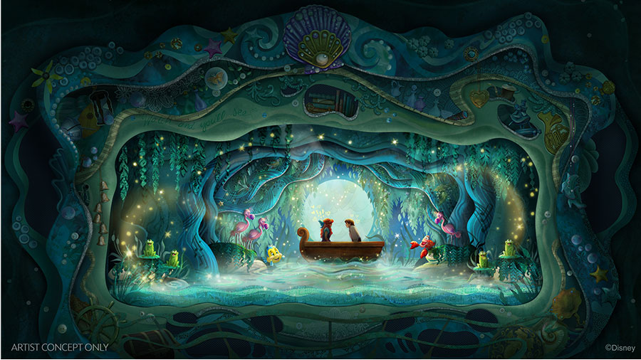 Rendering of the new The Little Mermaid – A Musical Adventure” show coming to Disney's Hollywood Studios at Walt Disney World in 2024's Hollywood Studios at Walt Disney World in 2024