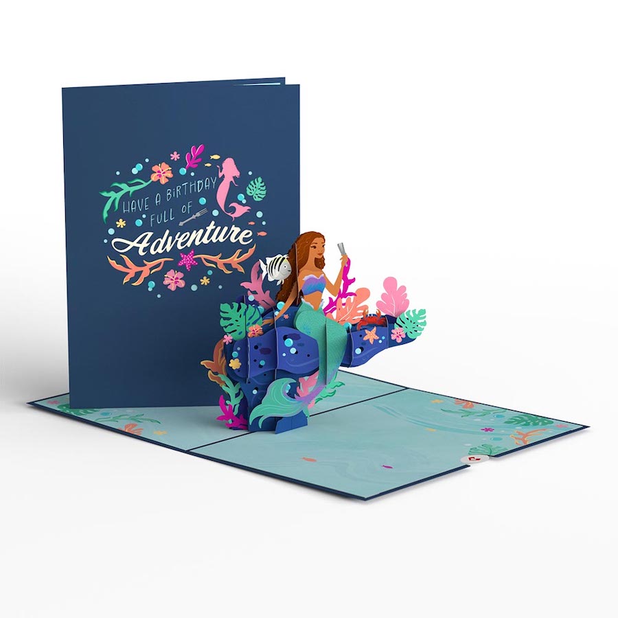New The Little Mermaid pop-up card