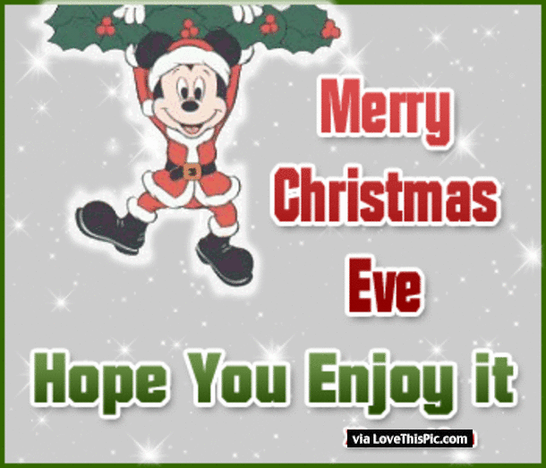 Image result for disney merry christmas eve gif