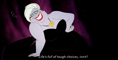 Life's Full of Tough Choices Gif - AllEars.Net