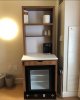 Coffee station and fridge