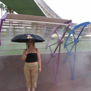 Cooling off in Epcot