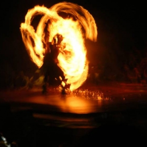 Juggling Fire at the Lion King