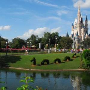 Cinderella Castle Christmas Season Daytime