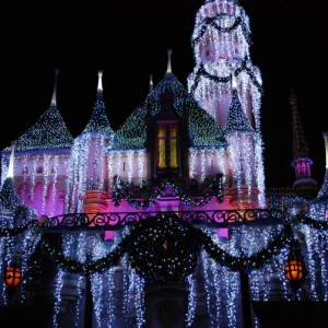 Sleeping Beauty Castle Christmas Night 2