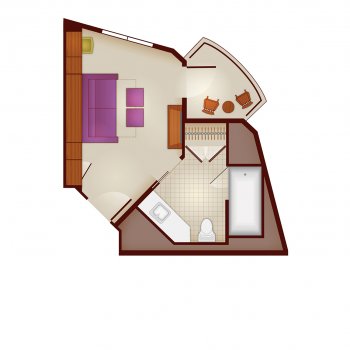 Floorplans For 2 Bedroom Lockoff Villa At Disney S Beach