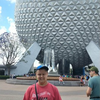 Photo of me at Spaceship Earth