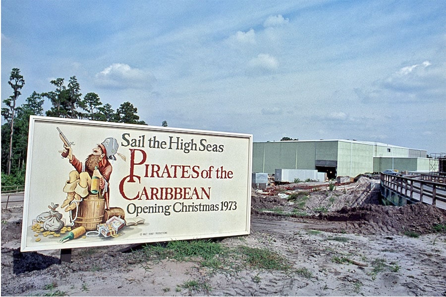 Pirates of the Caribbean construction at Magic Kingdom Park