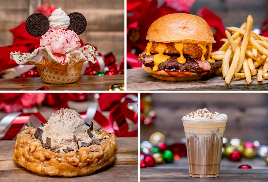 Peppermint Sundae, BBQ Bacon Cheeseburger, Teddi Barra Holiday Funnel Cake and Chai-spiced Pumpkin Iced Tea