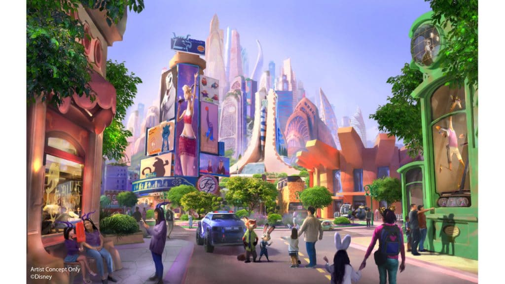Zootopia”-themed land coming to Shanghai Disneyland - Rendering