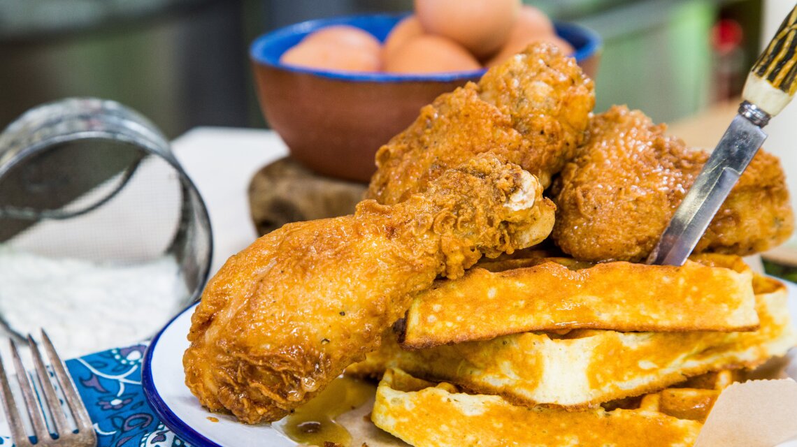 Fried Chicken and Waffles 