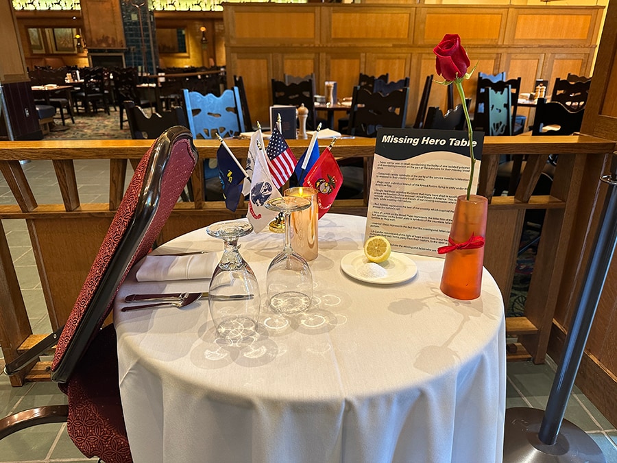 Table set at Disney Resort