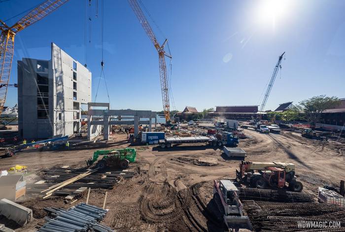 Polynesian Resort Disney Vacation Club tower construction - March 16 2023