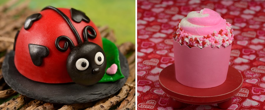 Love Bug Marshmallowand My (Plant-based) Sweetheart Cupcake, Disney Parks Valentine's Day Treats 2024