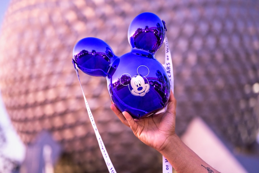 Disney100 Purple Mickey Mouse Balloon Bucket at EPCOT